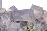 Purple Cubic Fluorite Crystal Cluster - Cave-In-Rock #240784-2